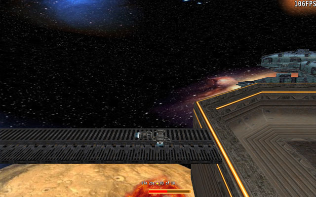 Screenshot from Mars Orbital - 3d platform game