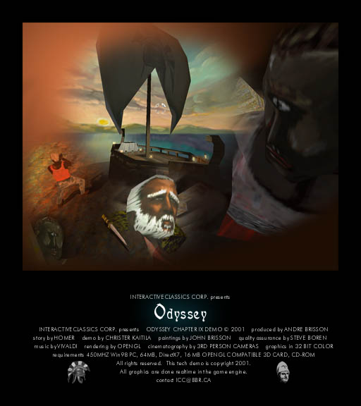 Screenshot from Odyssey Adventure Game Engine