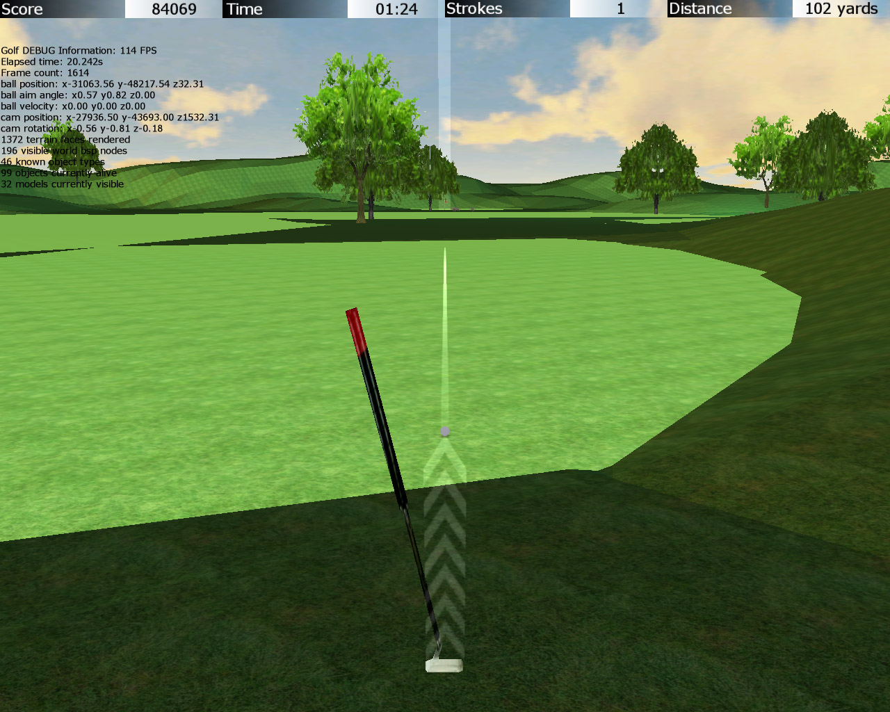 Screenshot from 3d Golf Game