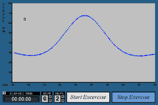 Screenshot from Exercise Machine GUI