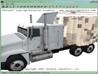 Screenshot from Phalanx - a 3d logistics display